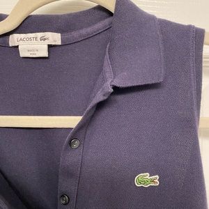 Lacoste Navy Polo Tank in Small (size 32)